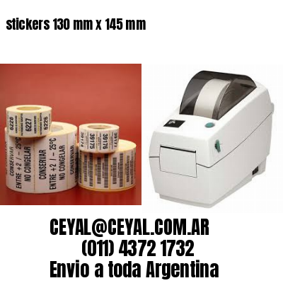 stickers 130 mm x 145 mm