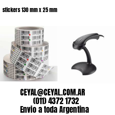 stickers 130 mm x 25 mm