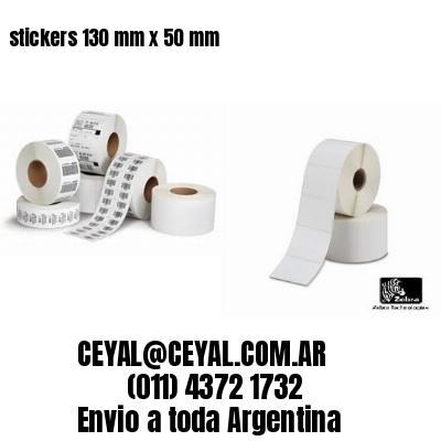 stickers 130 mm x 50 mm