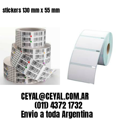 stickers 130 mm x 55 mm