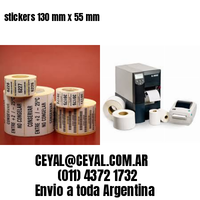 stickers 130 mm x 55 mm