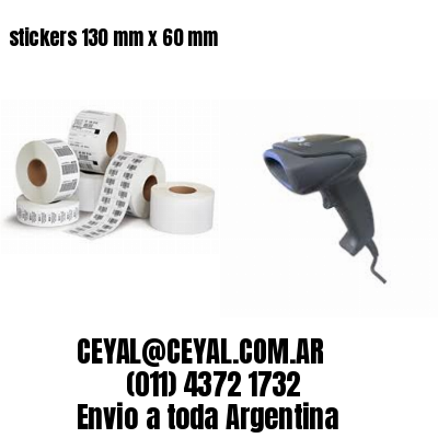 stickers 130 mm x 60 mm