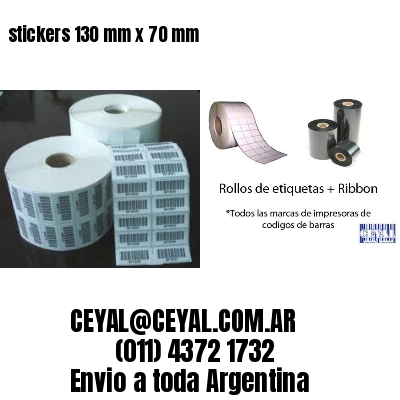 stickers 130 mm x 70 mm