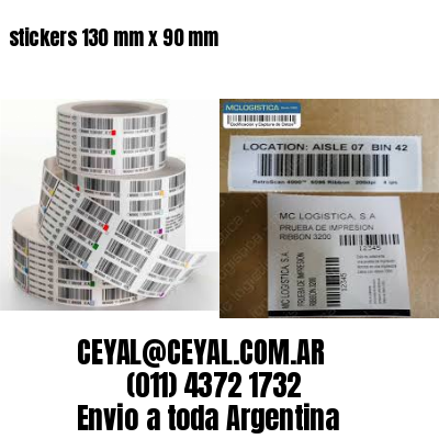 stickers 130 mm x 90 mm