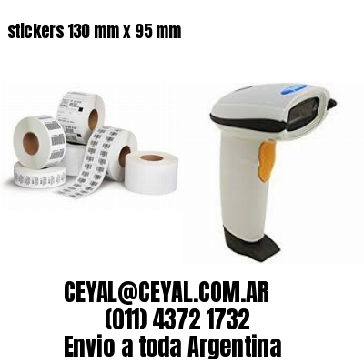 stickers 130 mm x 95 mm