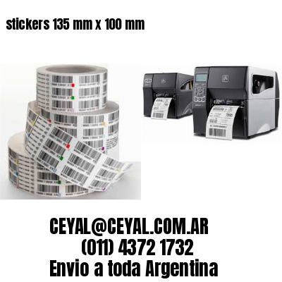 stickers 135 mm x 100 mm
