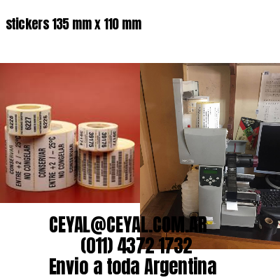 stickers 135 mm x 110 mm