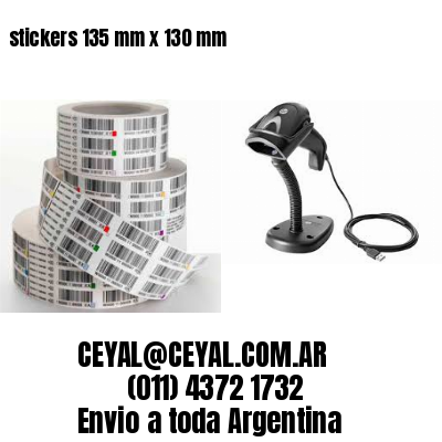 stickers 135 mm x 130 mm