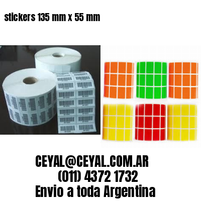 stickers 135 mm x 55 mm