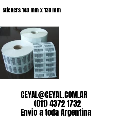 stickers 140 mm x 130 mm