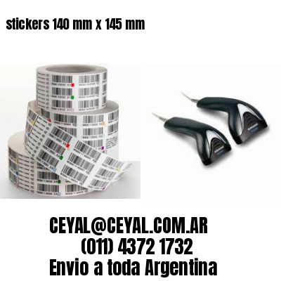 stickers 140 mm x 145 mm