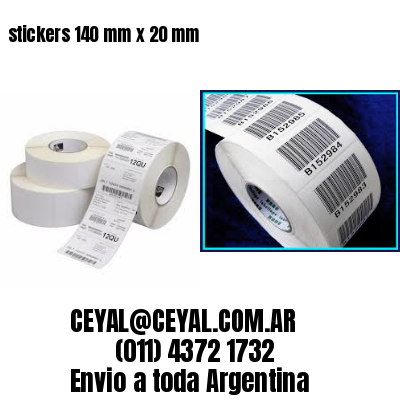 stickers 140 mm x 20 mm