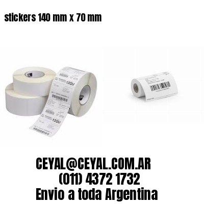 stickers 140 mm x 70 mm