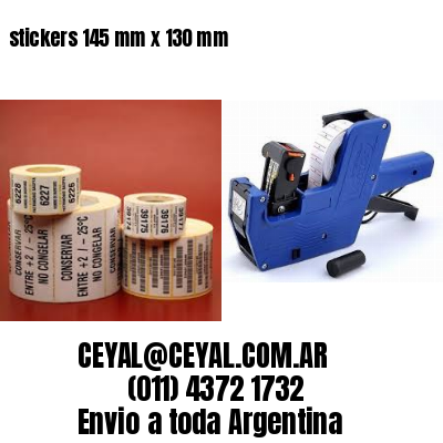 stickers 145 mm x 130 mm