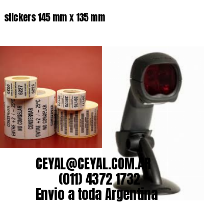 stickers 145 mm x 135 mm