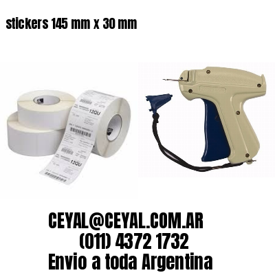stickers 145 mm x 30 mm