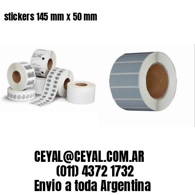 stickers 145 mm x 50 mm