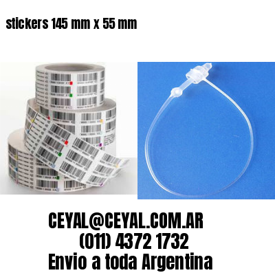 stickers 145 mm x 55 mm