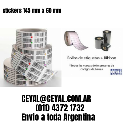 stickers 145 mm x 60 mm