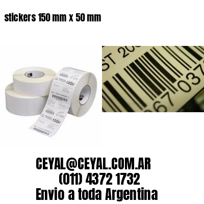 stickers 150 mm x 50 mm