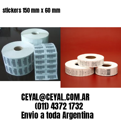 stickers 150 mm x 60 mm
