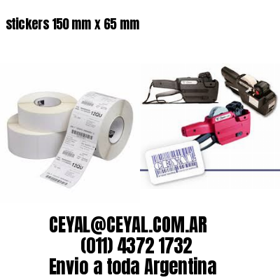 stickers 150 mm x 65 mm