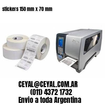 stickers 150 mm x 70 mm