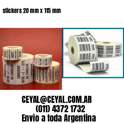 stickers 20 mm x 115 mm
