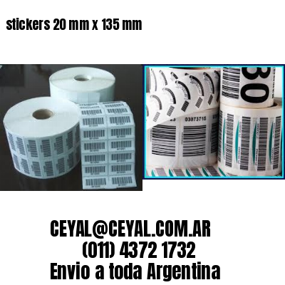 stickers 20 mm x 135 mm