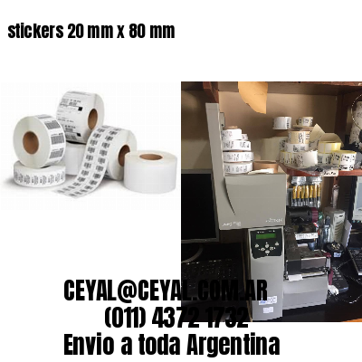 stickers 20 mm x 80 mm