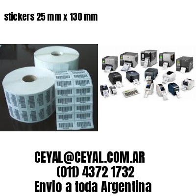 stickers 25 mm x 130 mm