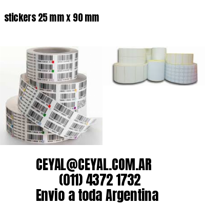 stickers 25 mm x 90 mm