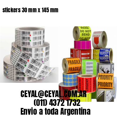 stickers 30 mm x 145 mm