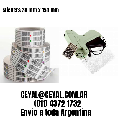 stickers 30 mm x 150 mm