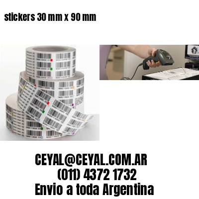 stickers 30 mm x 90 mm