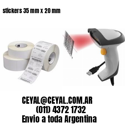 stickers 35 mm x 20 mm