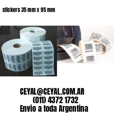 stickers 35 mm x 95 mm