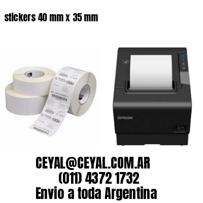stickers 40 mm x 35 mm