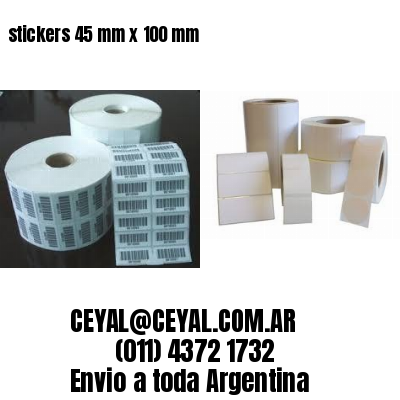 stickers 45 mm x 100 mm