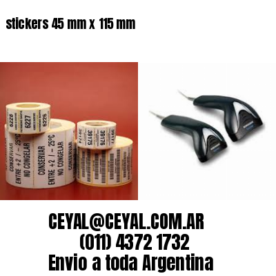 stickers 45 mm x 115 mm