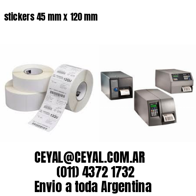 stickers 45 mm x 120 mm