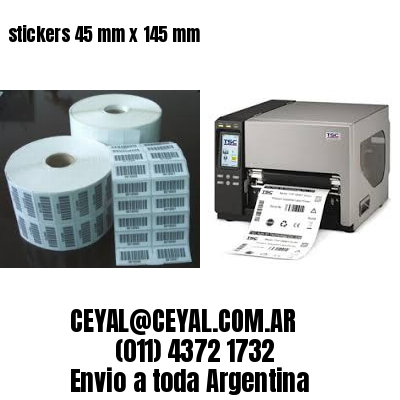 stickers 45 mm x 145 mm