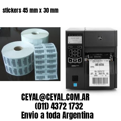 stickers 45 mm x 30 mm