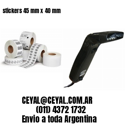 stickers 45 mm x 40 mm