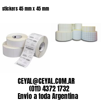 stickers 45 mm x 45 mm