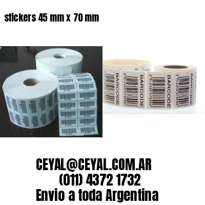 stickers 45 mm x 70 mm
