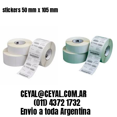 stickers 50 mm x 105 mm