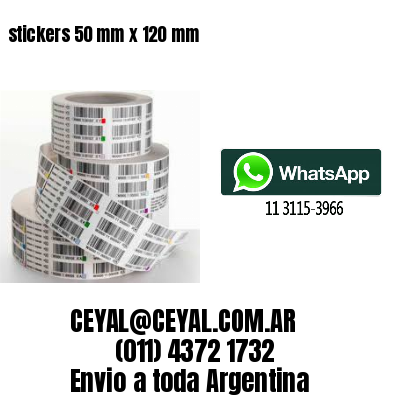 stickers 50 mm x 120 mm