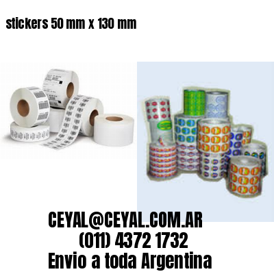 stickers 50 mm x 130 mm