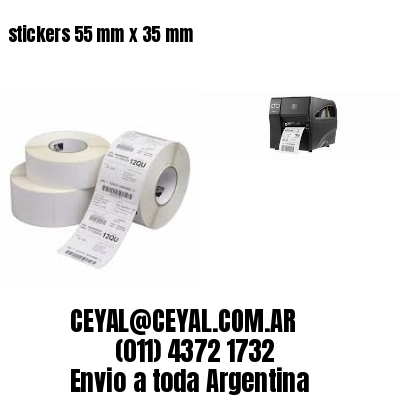 stickers 55 mm x 35 mm